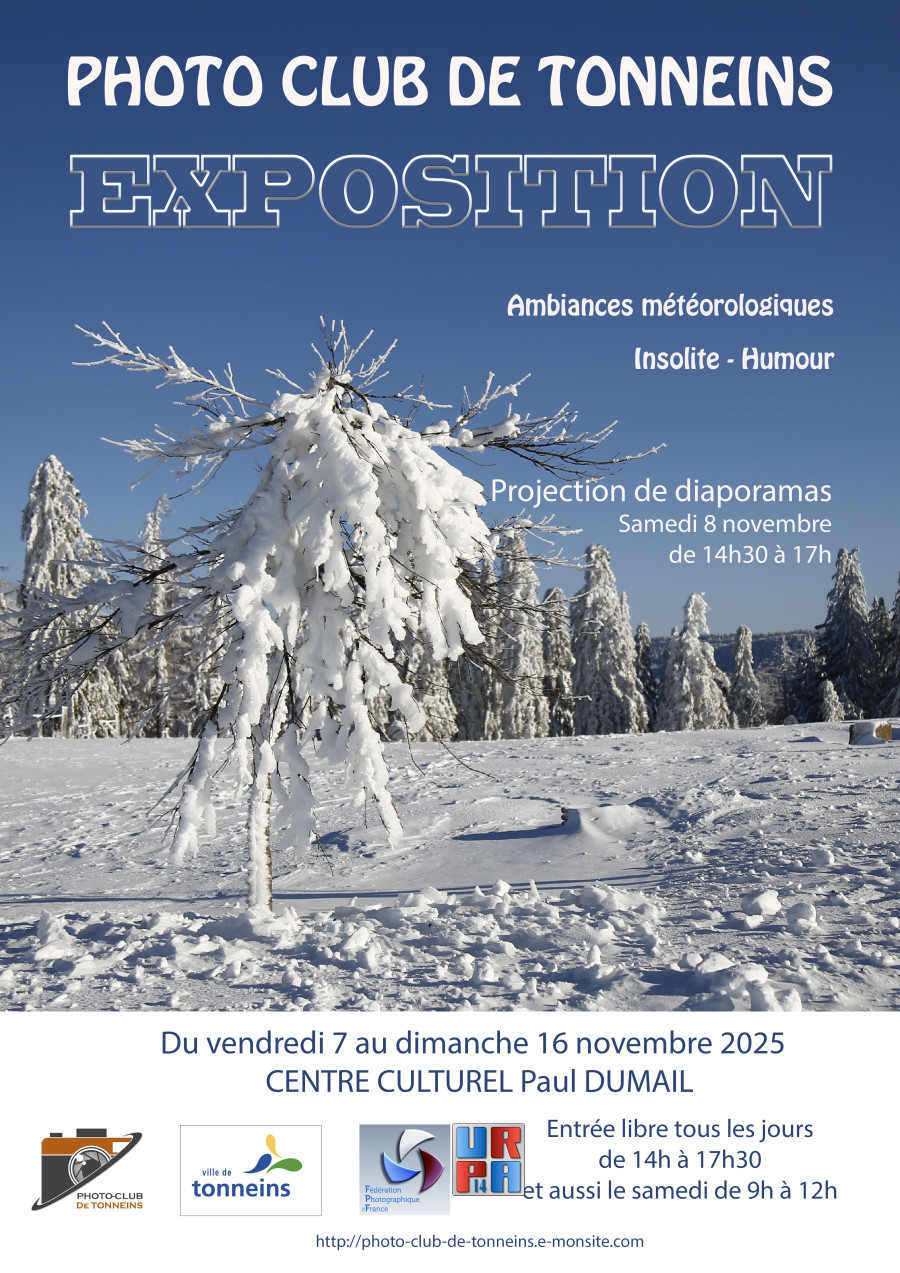 Le Photo Club de Tonneins expose du 7 au 16 novembre